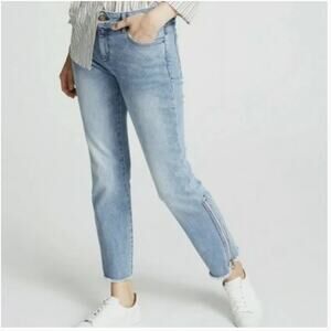DL1961 Mara Instasculpt Straight Ankle Marina Raw Hem Zip Ankle Flare 25